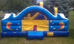 Ocean Theme Toddler Bounce House w/ Slide Ocean Theme Toddler Bounce House w/ Slide